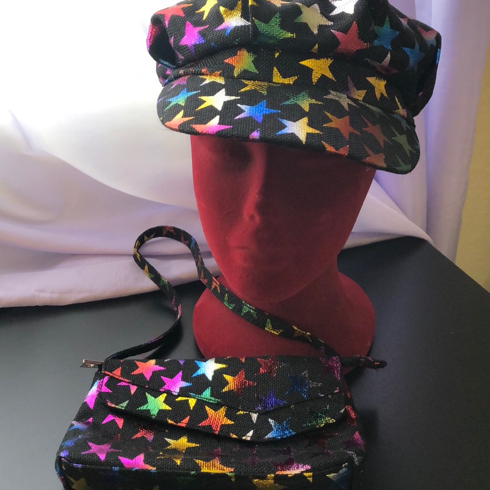Girls Star Hat and Purse Set